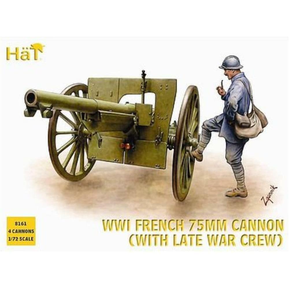 HAT 1/72 WWI French 75mm Cannon with Late French Artillery