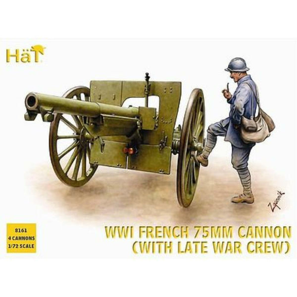 HAT 1/72 WWI French 75mm Cannon with Late French Artillery