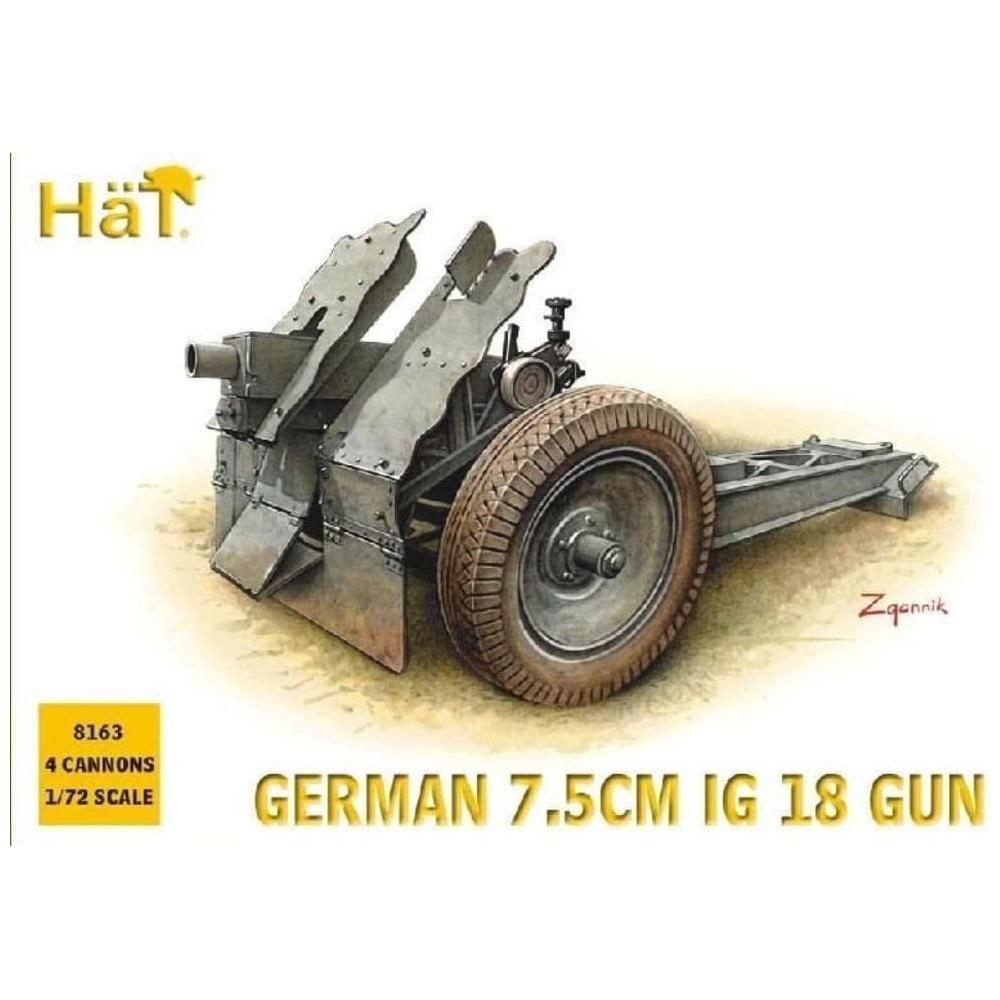 HAT 1/72 WWII German 75mm IG18 Gun