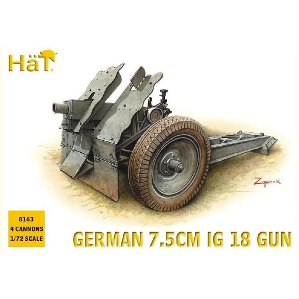 HAT 1/72 WWII German 75mm IG18 Gun