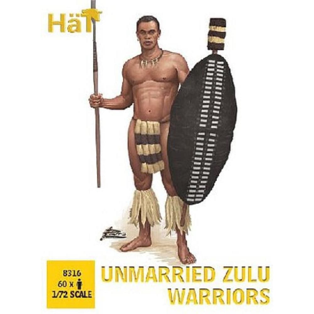 HAT 1/72 Unmarried Zulu Warriors