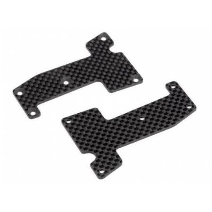 (Clearance Item) HB RACING Woven Graphite Arm Covers (Front)