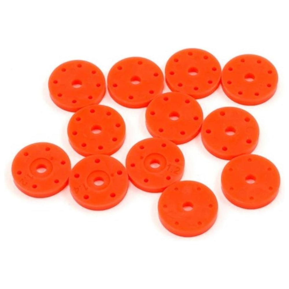 HB RACING Shock Piston Set V2 (16mm/Orange/6 Pairs)