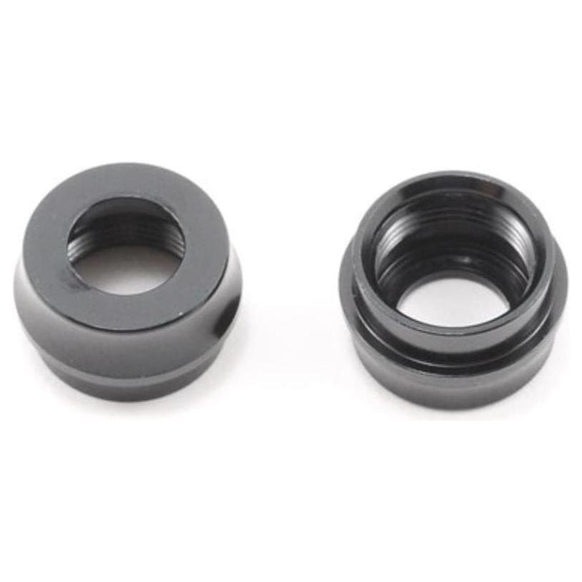 (Clearance Item) HB RACING Big Bore Shock Bottom Cap (Black/2pcs)