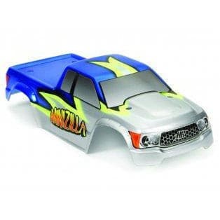 HB RACING BMZ-1 Truck Body(Silver/Blue )