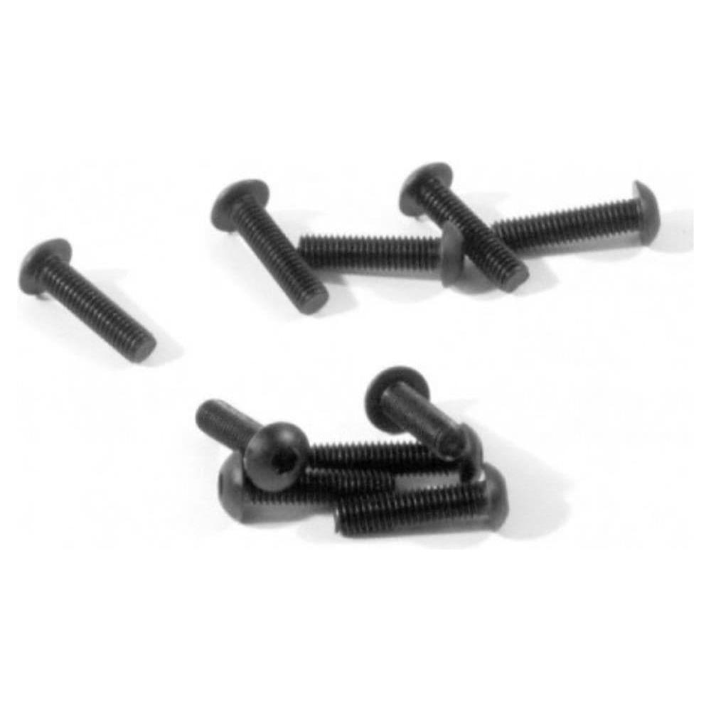 HB RACING Button Head Screw M3x12mm (Hex Socket/10pcs)