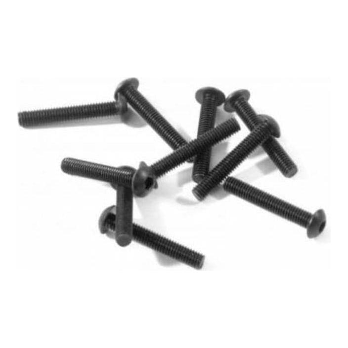 HB RACING Button Head Screw M3x18mm (Hex Socket/10pcs)