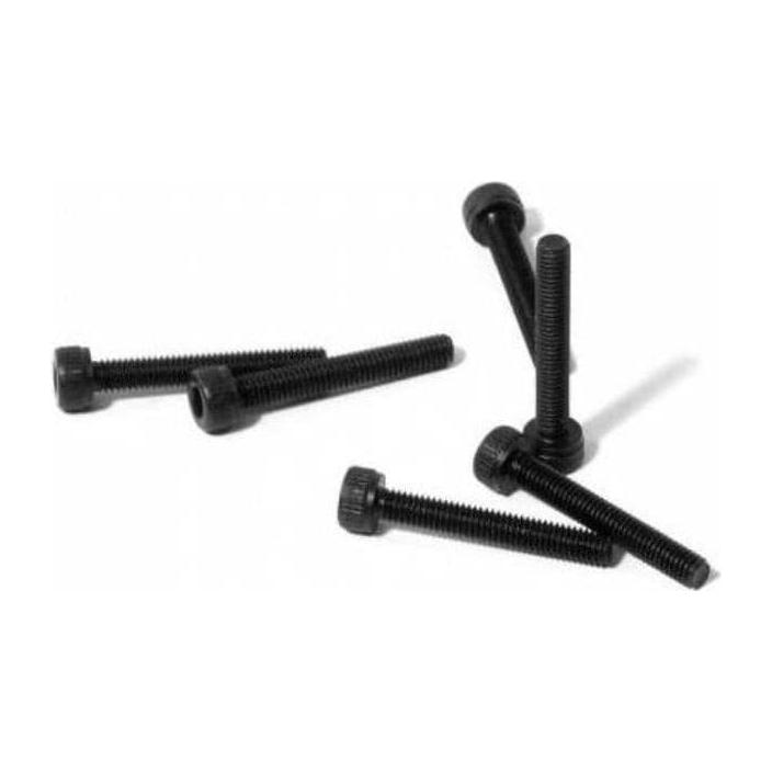 HB RACING Cap Head Screw M3x20mm (Black/6pcs)