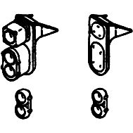 DETAILS WEST Headlight Sets - SP - Mars Lights, SD7/9 -- Single End pkg(6)