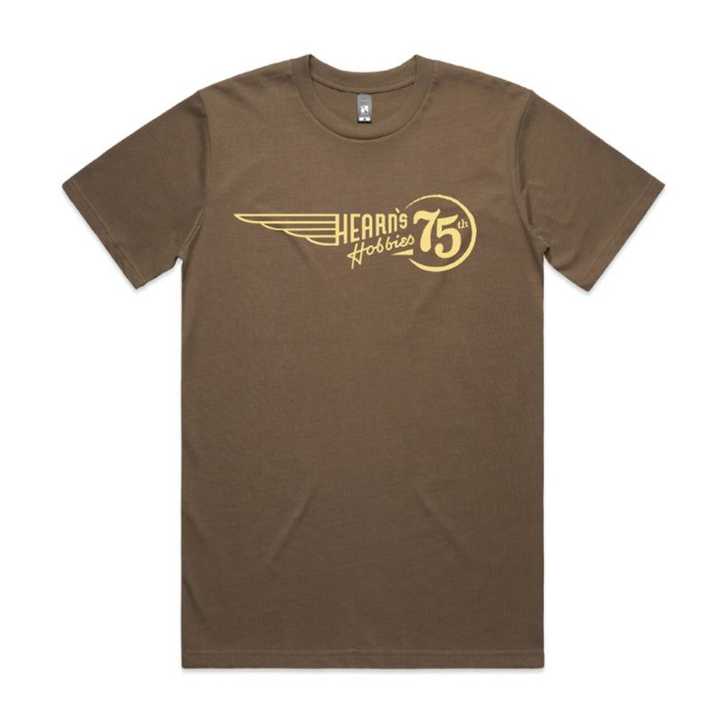 HEARNS HOBBIES 75th Anniversary T-Shirt (Walnut) Extra Large