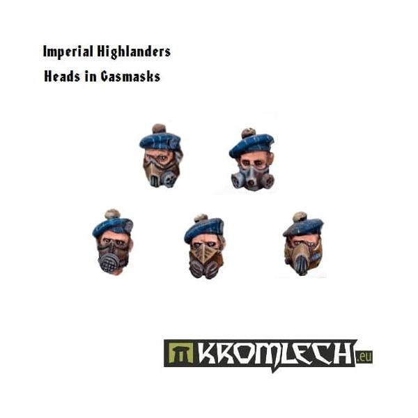 KROMLECH Imperial Highlanders Heads in Gasmasks (10)