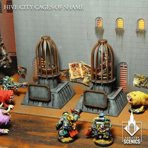 TABLETOP SCENICS Hive City Cages of Shame