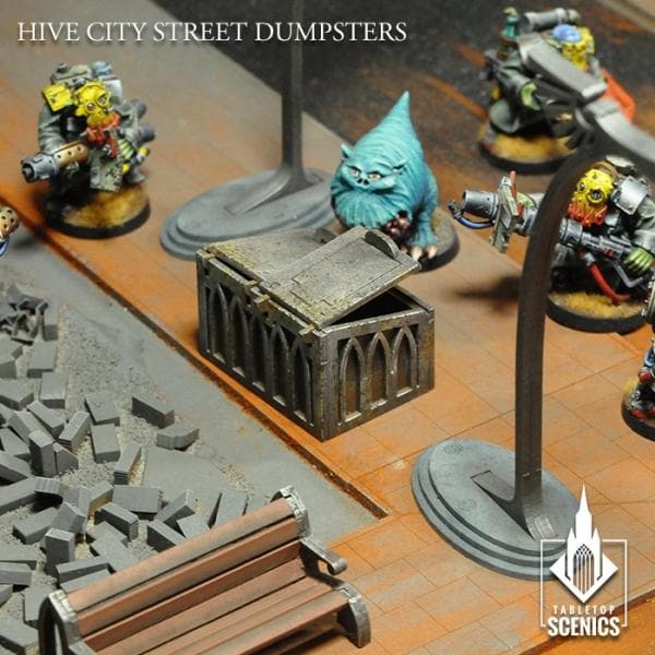 TABLETOP SCENICS Hive City Street Dumpsters