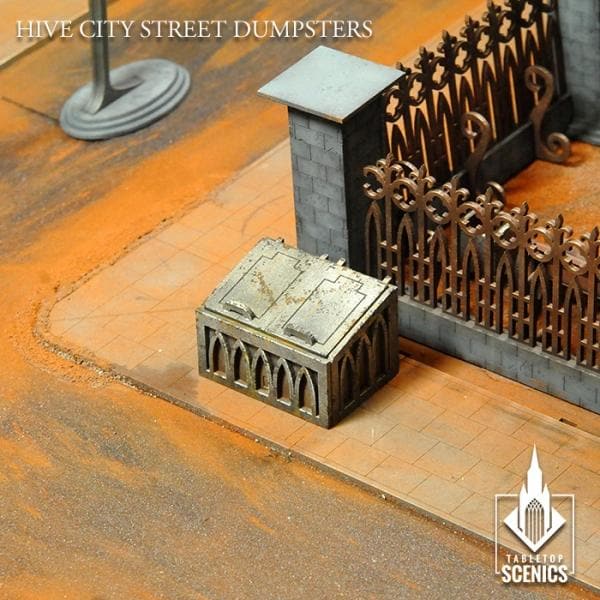 TABLETOP SCENICS Hive City Street Dumpsters