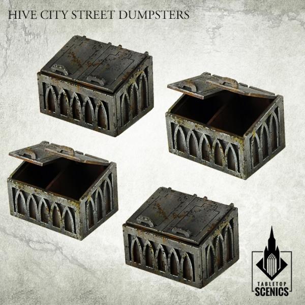 TABLETOP SCENICS Hive City Street Dumpsters