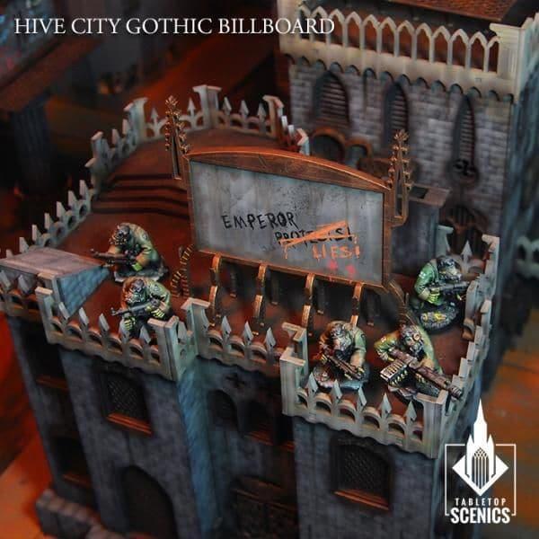 TABLETOP SCENICS Hive City Gothic Billboards