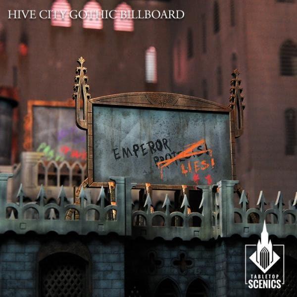 TABLETOP SCENICS Hive City Gothic Billboards