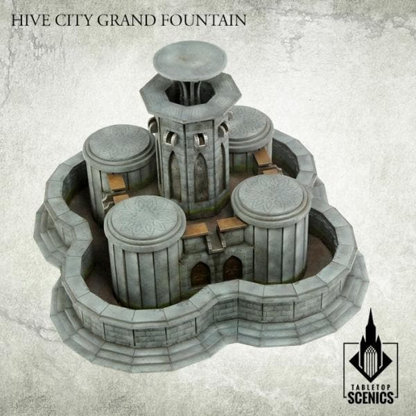 TABLETOP SCENICS Hive City Grand Fountain