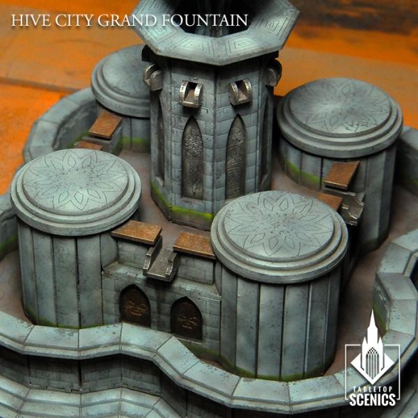 TABLETOP SCENICS Hive City Grand Fountain