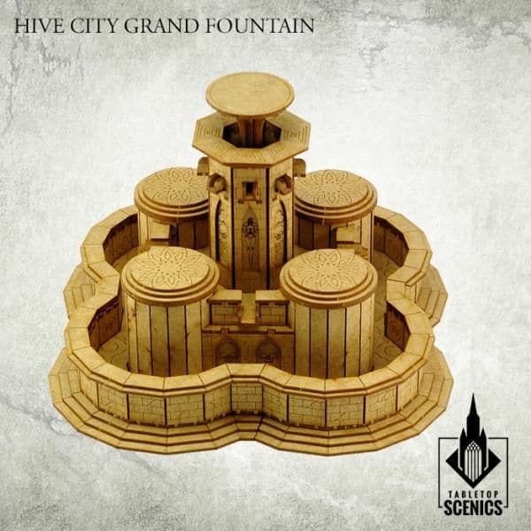 TABLETOP SCENICS Hive City Grand Fountain