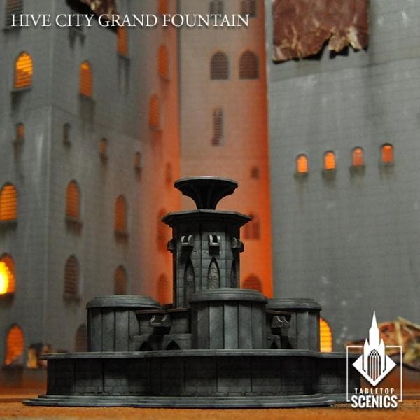 TABLETOP SCENICS Hive City Grand Fountain