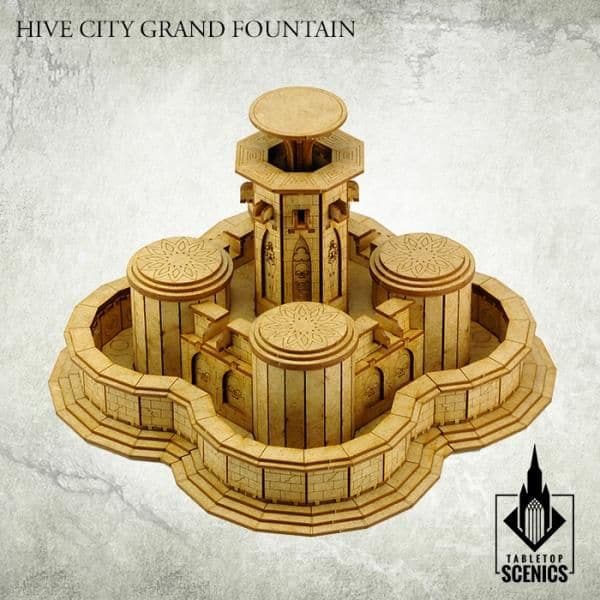 TABLETOP SCENICS Hive City Grand Fountain