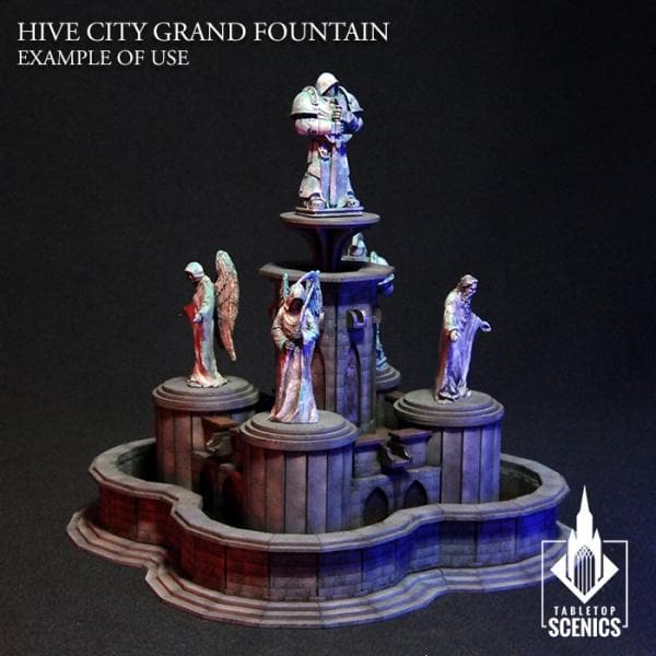 TABLETOP SCENICS Hive City Grand Fountain