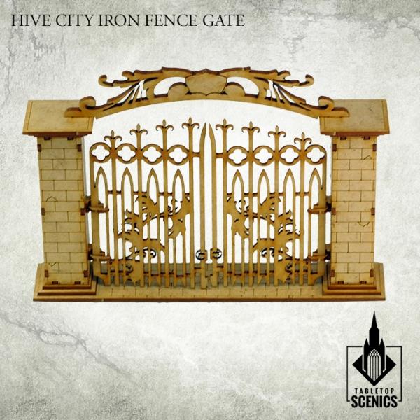 TABLETOP SCENICS Hive City Iron Fence Gate