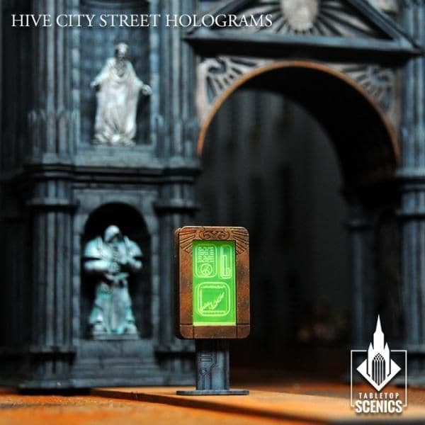 TABLETOP SCENICS Hive City Street Holograms