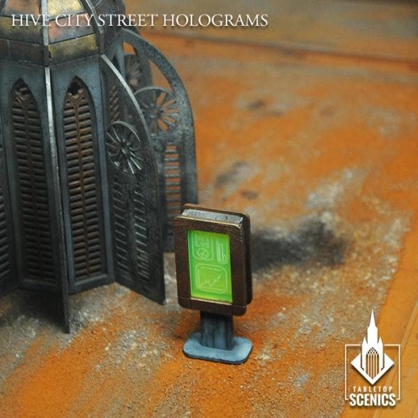 TABLETOP SCENICS Hive City Street Holograms