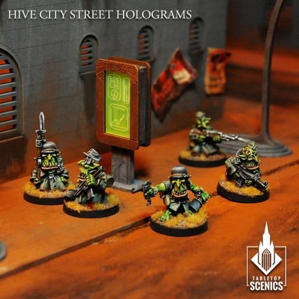 TABLETOP SCENICS Hive City Street Holograms