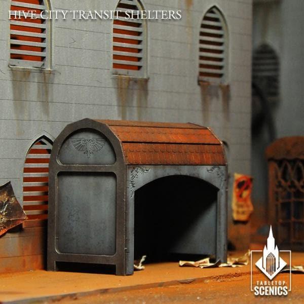 TABLETOP SCENICS Hive City Transit Shelters