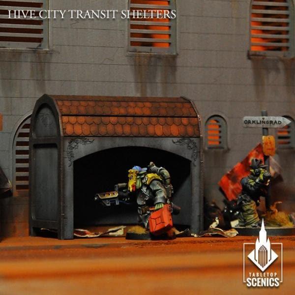 TABLETOP SCENICS Hive City Transit Shelters