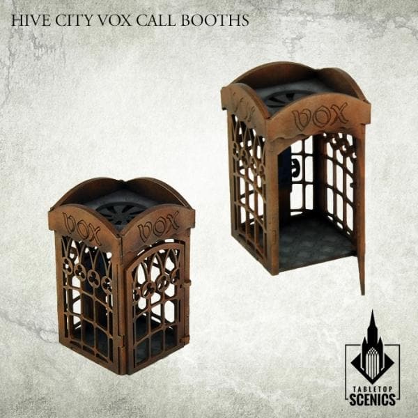 TABLETOP SCENICS Hive City Vox Call Booths