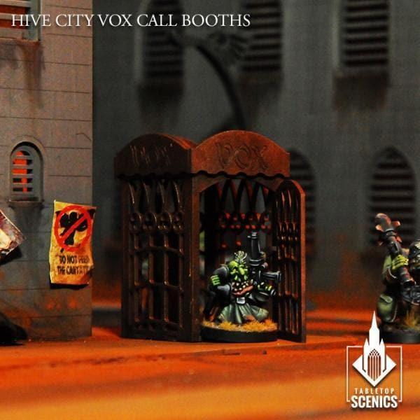 TABLETOP SCENICS Hive City Vox Call Booths