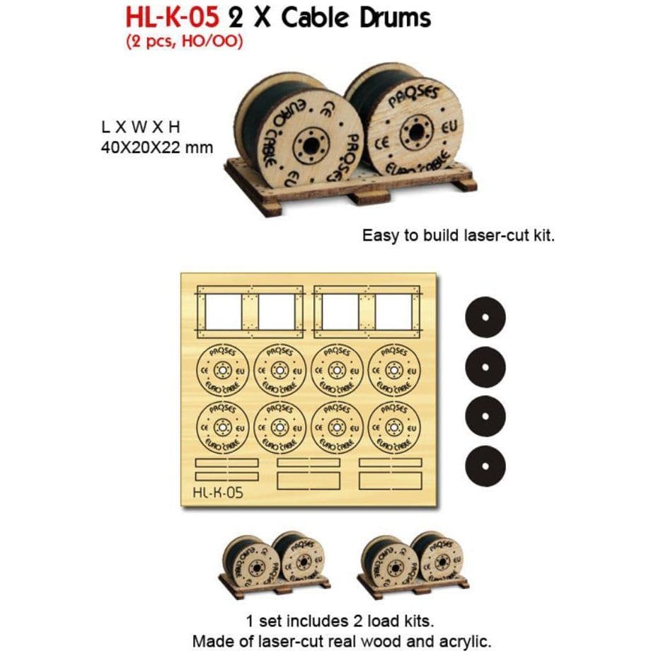 PROSES 4 X Cable Drums (Kit)