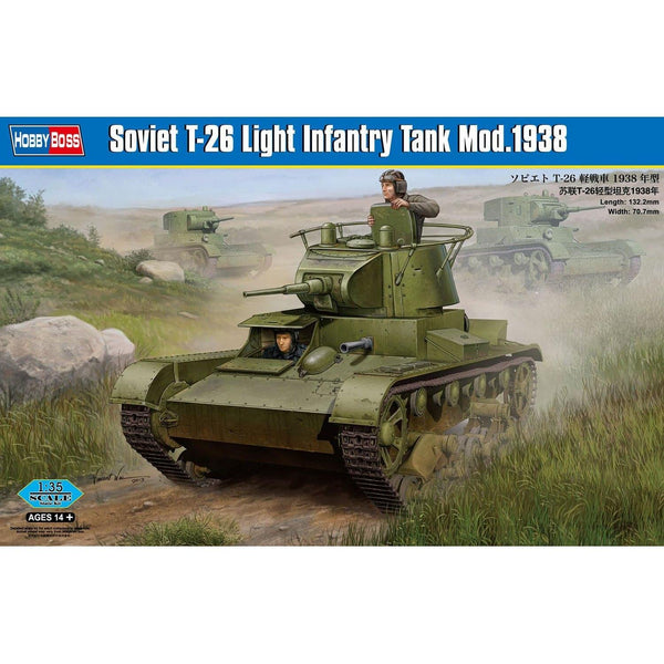 HOBBY BOSS 1/35 Soviet T-26 Light Infantry Tank Mod.1938