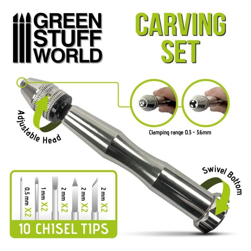 GREEN STUFF WORLD Hobby Carving Set