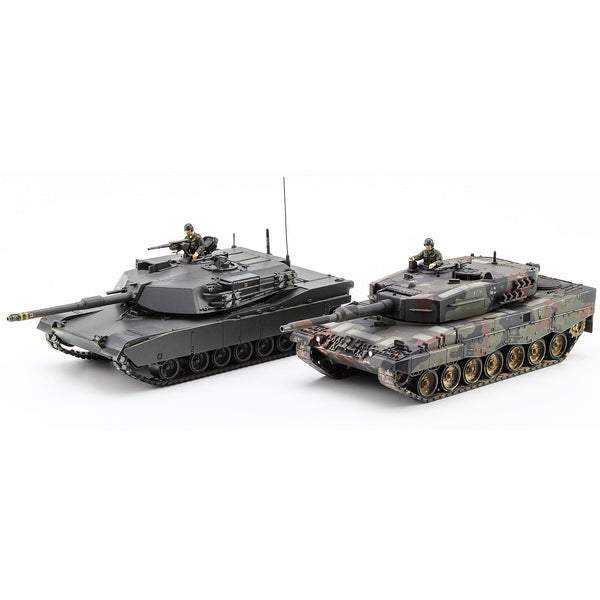 HASEGAWA 1/72 M-1 Abrams & Leopard 2 "NATO Main Battle Tank Combo" (Two kits in the box)