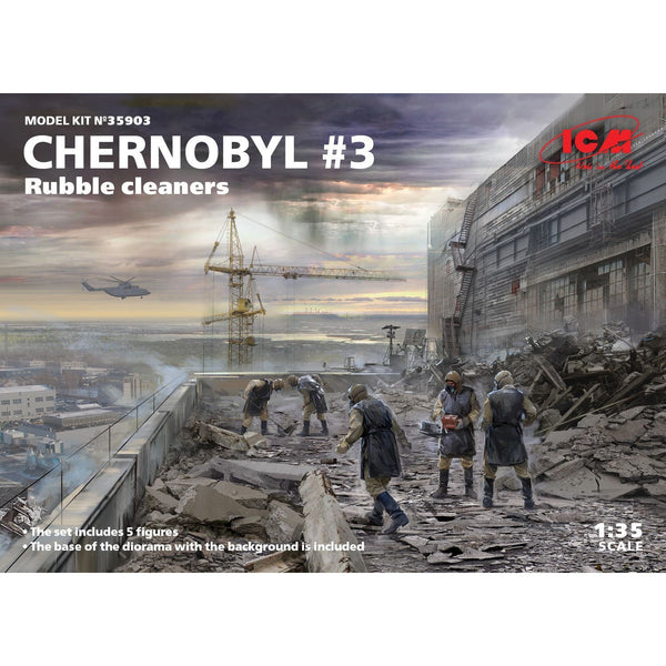 ICM 1/35 Chernobyl#3 Rubble Cleaners (5)