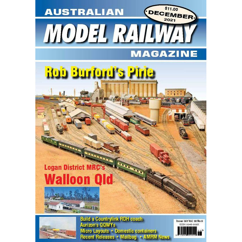 AMRM Australian Model Railway Magazine December 2021 Issue #351 Vol. 30 No. 5
