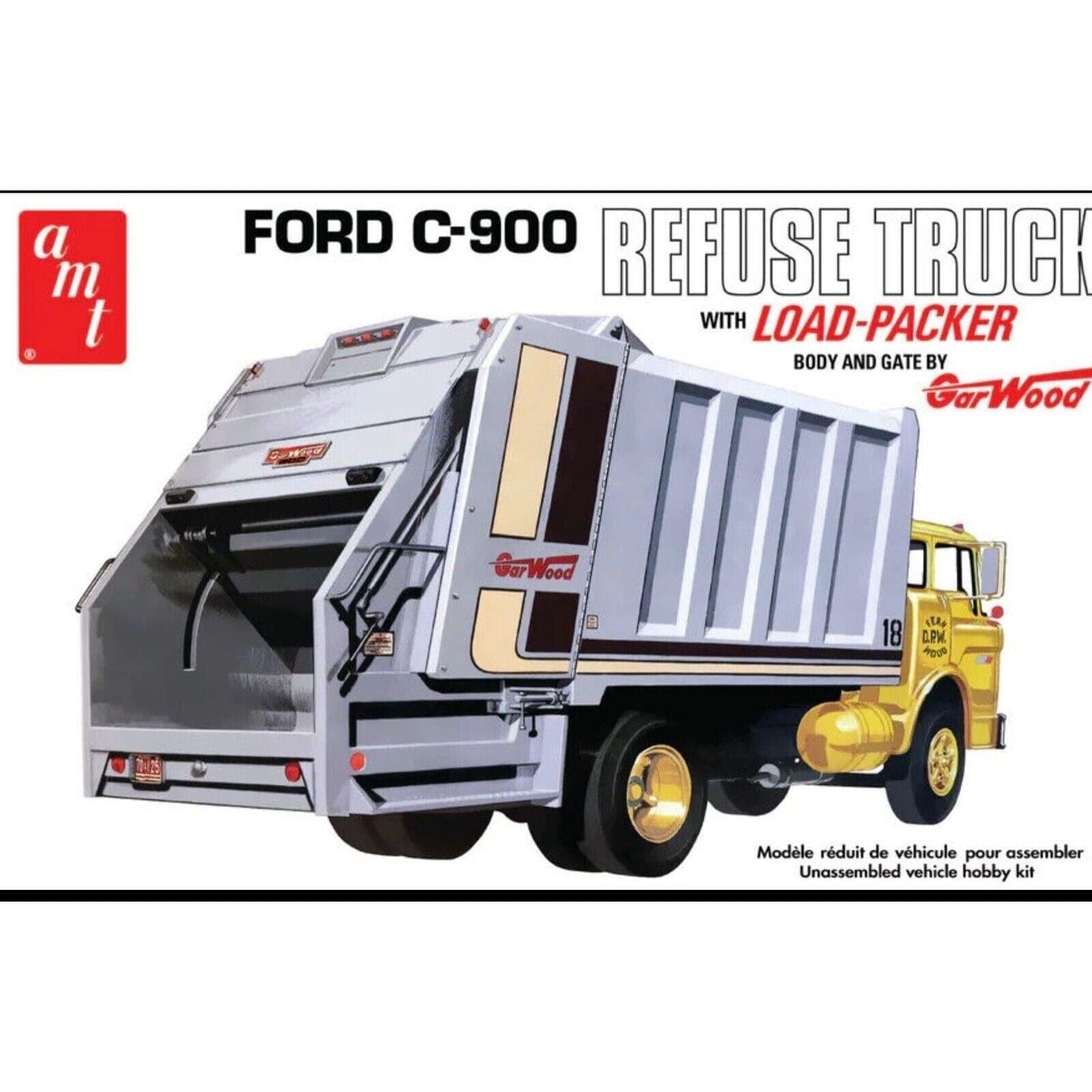 AMT 1/25 Ford C-900 Gar Wood Load Packer Garbage Truck