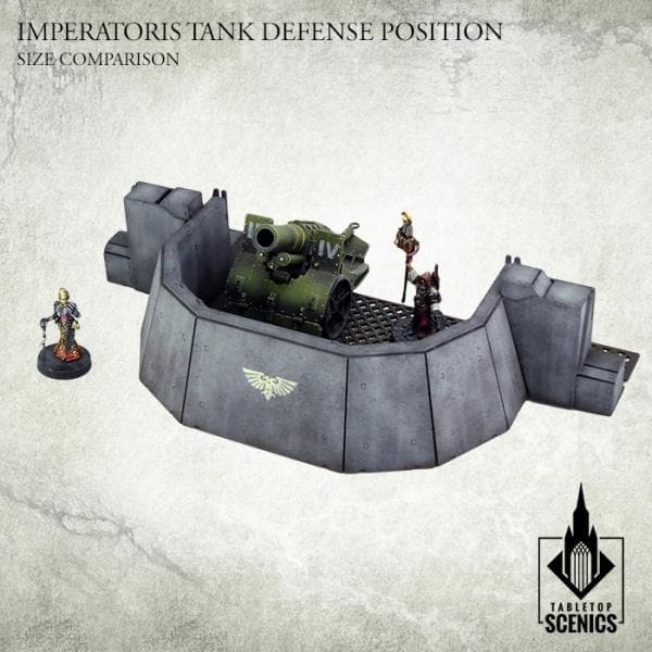 TABLETOP SCENICS Imperatoris Tank Defense Position