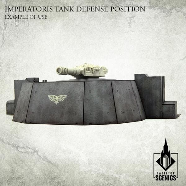 TABLETOP SCENICS Imperatoris Tank Defense Position