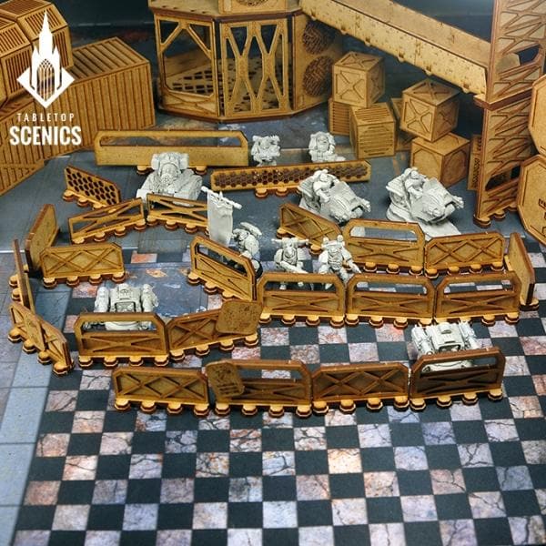 TABLETOP SCENICS Imperial Barricade Set - Large Blockade