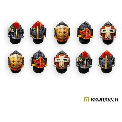 KROMLECH Imperial Crusaders Helmet Heads (10)