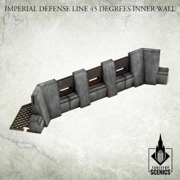 TABLETOP SCENICS Imperial Defense Line: 45° Inner Wall