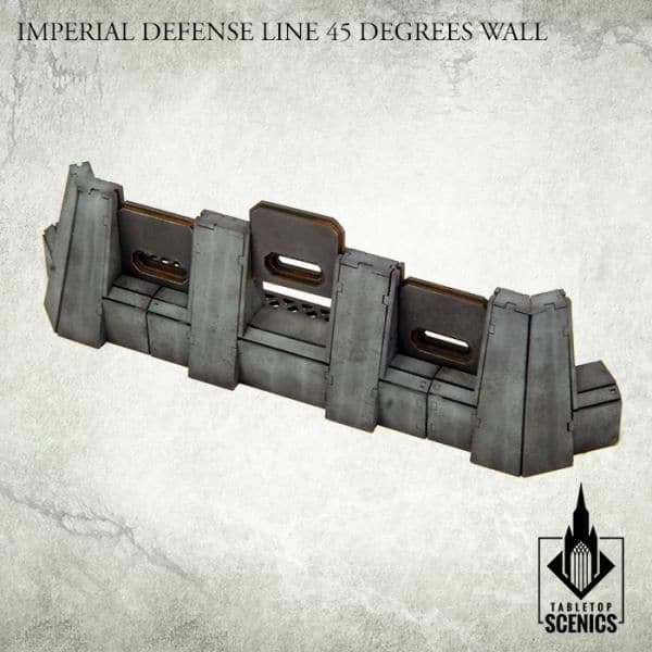 TABLETOP SCENICS Imperial Defense Line: 45° Wall