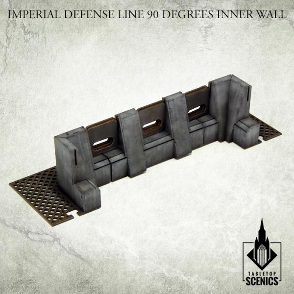 TABLETOP SCENICS Imperial Defense Line: 90° Inner Wall