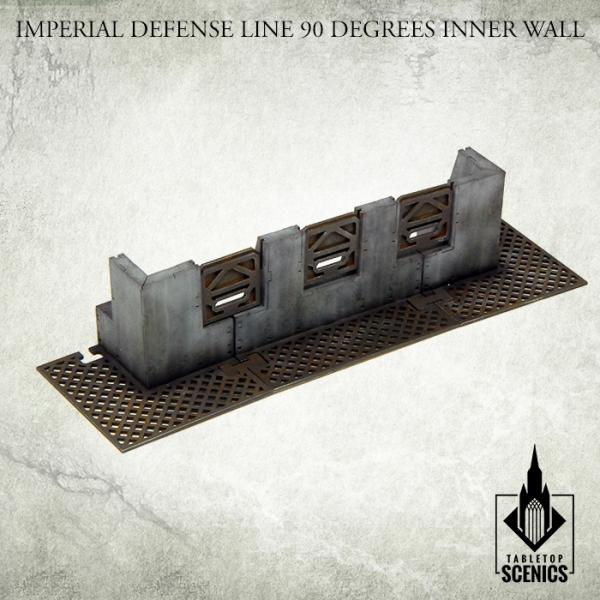 TABLETOP SCENICS Imperial Defense Line: 90° Inner Wall